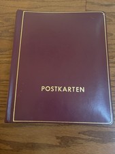 Vintage Postkarten Germany Brown Photo Postcard Album Scrapbook Blank 9.5x8x2  
