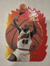 1996-97 Fleer Flair Showcase Shawn Kemp Hot Shots #8 SuperSonics Insert NBA