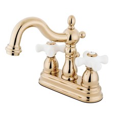Kingston Brass KB160.PX Heritage 1.2 GPM Centerset Bathroom - Brass