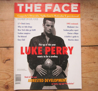 THE FACE MAGAZINE LUKE PERRY JANUARY 1993