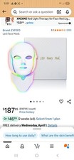 EVFOFO 7 LED Colors Light Therapy Mask for Face  Neck, Adjustable