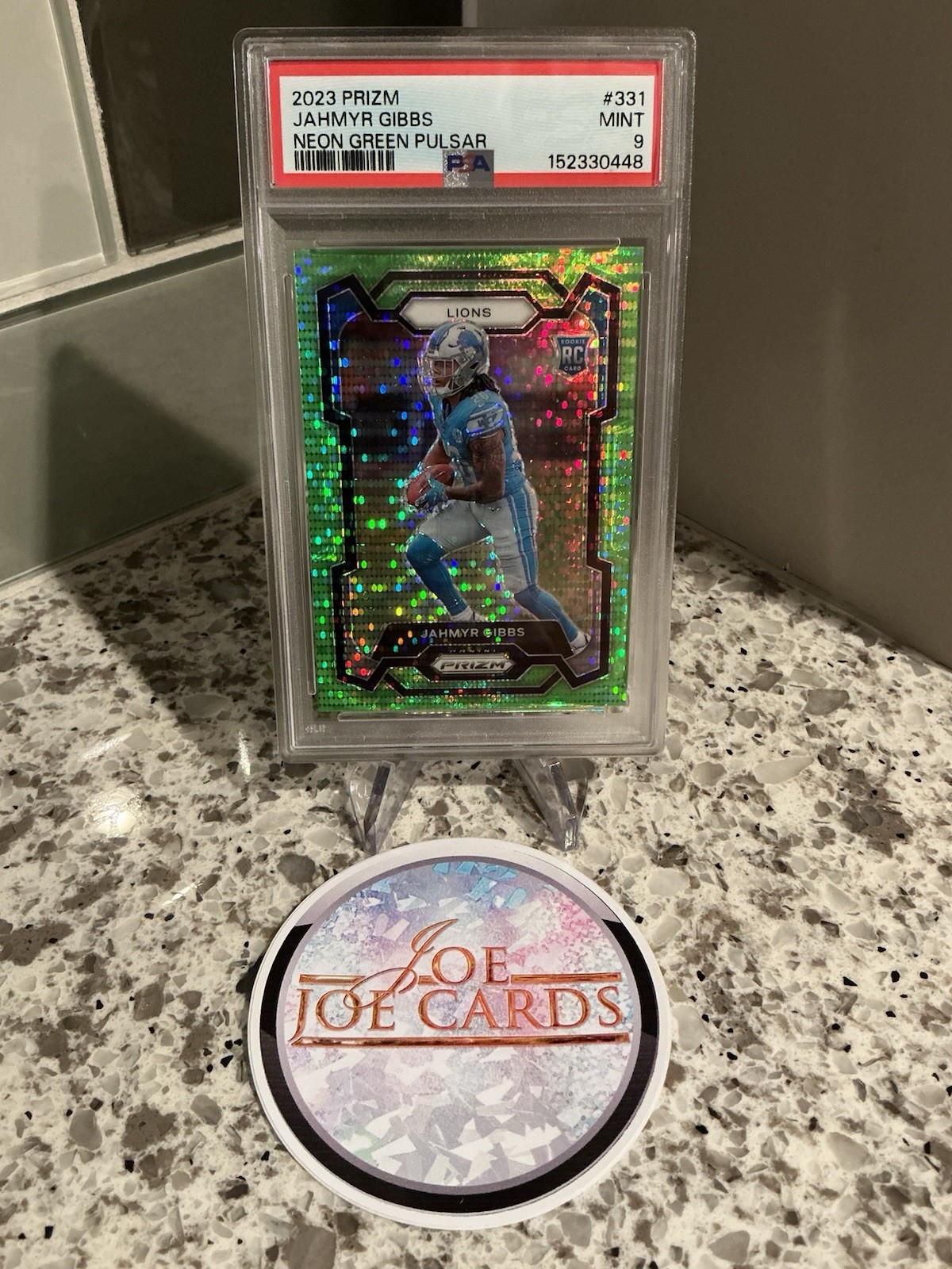 Jahmyr Gibbs 2023 Prizm #331 Neon Green Pulsar Price Guide