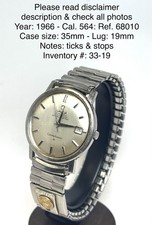1966 Omega Constellation Automatic Certified Chronometer 24 Jewels. See Pics.