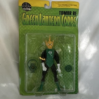 DC Direct Tomar Re Action Figure Green Lantern Corps Power Battery Ring Poseable