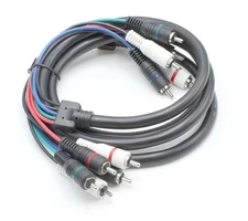RCA Component Audio Video Cable - Quality Plated - 3 pk 12 FT - 720p 1080i
