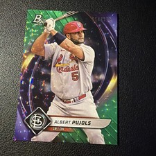 2022 Bowman Platinum - Albert Pujols #2 Aqua Ice Foilboard /299