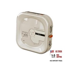 R400 Retro CD Player,Removable Case,Bluetooth,Gift,No Speaker,White  Retro