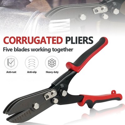Pipe Crimper Set 5 Blatt für Blech Fallrohr Ofenrohr 24-26 Gauge Lüftungskanal
