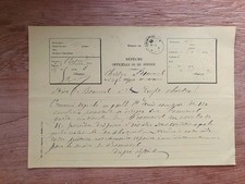 Bonneval et Authon, guerre Eure et Loir 1870, lot 5 telegrammes. note prefet.