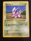 Nidoran M 55/102 1st Edition Shadowless Base Set HP - Pokemon Card