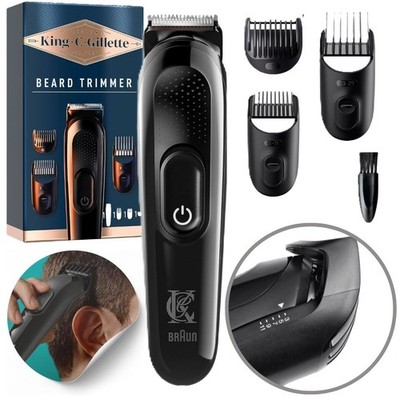 Braun King C. Gillette Trimmer Bartschneider Rasierer kabellos scharfen Klingen