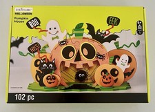 Creatology Halloween Spooky Pumpkin House Kid s Craft Kit 3D Foam 102 Pc New