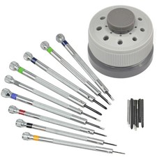 Precision Screwdriver Set Watch Slotted Flat Blade Watchmakers 0.8-2.0mm 9 PCS