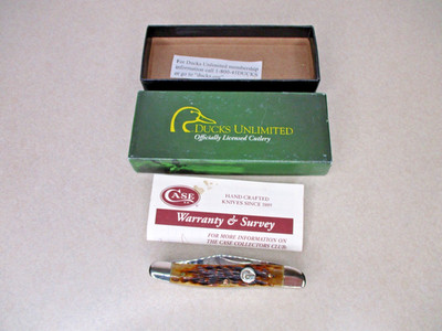 Case XX Ducks Unlimited Stockman 63087 Knife 2006 Antique Jigged Bone Tested