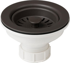Kraus Kitchen Sink Strainer for 3.5-Inch Drain Openings in Brown,
