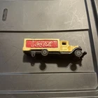 Coca-Cola Cast Iron Delivery Truck Yellow Vintage Original Drink Coca-Cola
