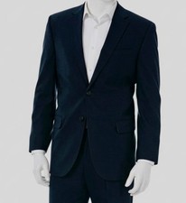 Haggar Men's Blue Premium Stretch Classic Fit Suit Jacket Size 48R
