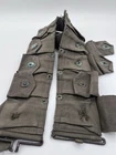 Vintage US Military Canvas Cartridge Belt 10 Pocket Ammo Pouch Olive Drab WW2