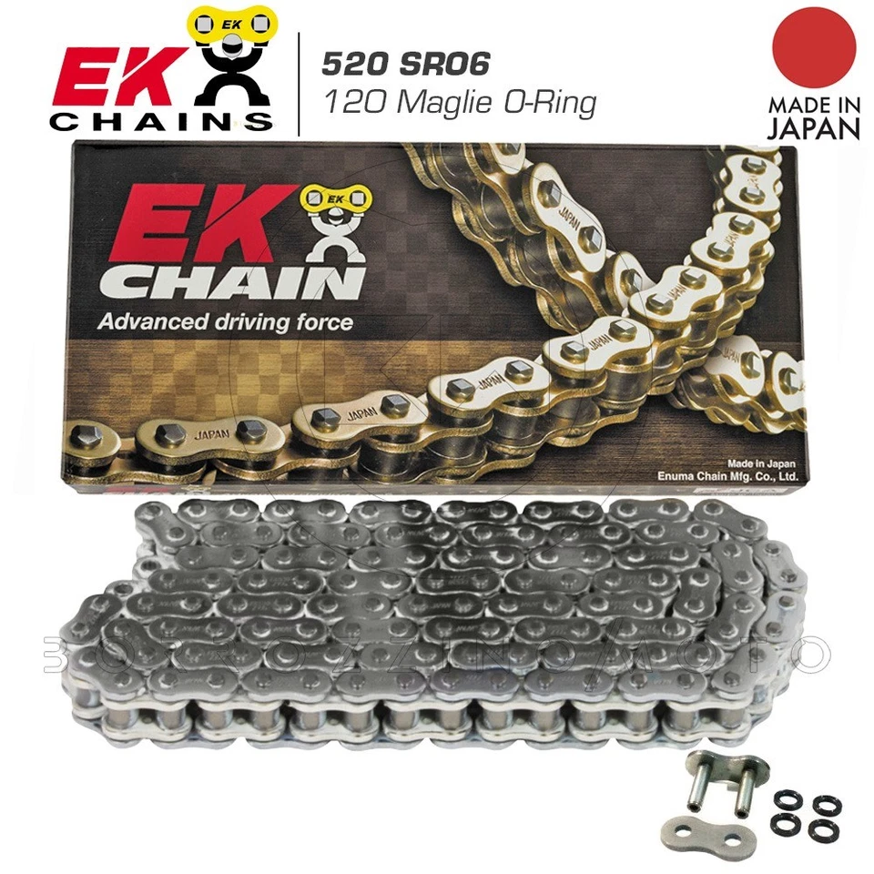 CATENA EK 525 SROZ2 ORING 120 MAGLIE SUZUKI GSF Bandit 400 1993-1997 Foto 2 de 4