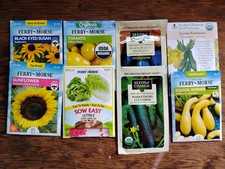Vegetable And Flower Seed Varieties, 8 Packs, Ferry Morse And Seeds Of Change