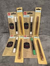 COMPLETE SET of 7 CHALK WRITER LOT GREEN,White BRAND NEW