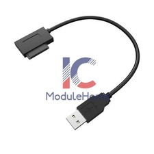 5pcs SATA Slimline to USB2.0 Adapter Cable for Laptop CD DVD Rom Drive 7 6 13Pin
