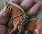 Vintage 50's Cast Lead Japan Carnival Cowboy Western Horse — photo 4