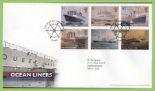 G.B. 2004 Ocean Liners set on Royal Mail First Day Cover, Southampton