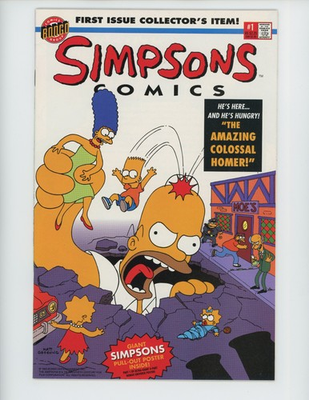 #ad Simpsons Comics #1 1993 Bongo Poster Insert $19.99