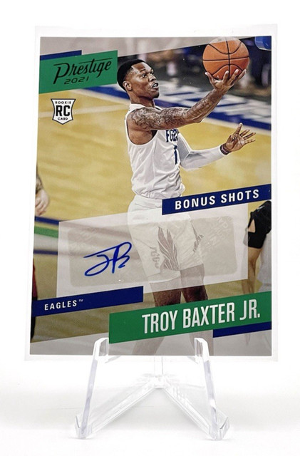 Troy Baxter Jr 2021 Panini Chronicles Prestige Draft Picks Auto Rookie FGCU