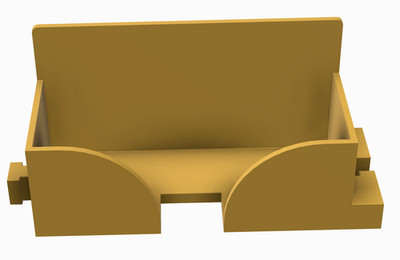 Business Card Holder T Lock for Multiple Orange