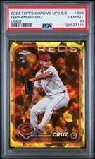 2024 Topps Chrome Update Fernando Cruz RC #USC131 GOLD 09/50 PSA 10