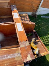 Used Sailing dinghy Mahogany Thwart bench Ex MK1 GP14 Enterprise  boat  Project