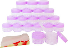 20 Contenitori Vuoti Da 15 Grammi, 15 G, Con Coperchio, Viola, per Cosmetici, 15