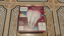 SEALED Philips Hue Bluetooth Smart Light Bulbs 2pk (White & Color) A19 - E26 60W