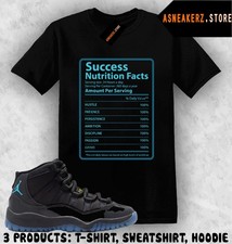 Shirt Match AJ 11 Gamma Blue 2025 Sneaker Matching Tee Success Facts 11s T-Shirt