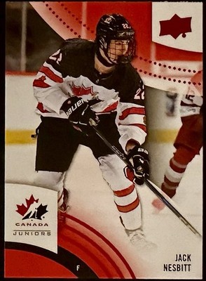 Jack Nesbitt 2025 Upper Deck Team Canada Juniors #68 Red RC 2026 draft prospect
