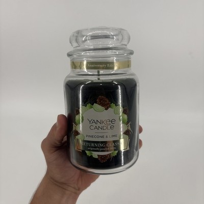 Yankee Candle Pinecone & Lime Large Jar 22 oz Returning Classics Rare HTF New