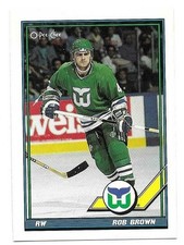 ROB BROWN 1991-92 O-PEE-CHEE CARD NEAR MINT+ CONDITION