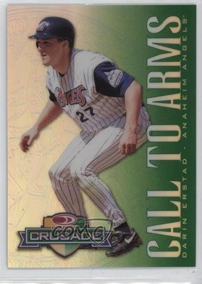 1998 Donruss Crusade Call to Arms Green 38/250 Darin Erstad a8a