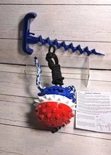 Dog Tie Out Cable and Stake, Multi-Functional Dog Stake with Dog Chew Toy for...