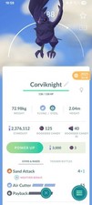 Corviknight Pokemon Great League Pvp With 3 Moves And Legacy Move Air Cutter