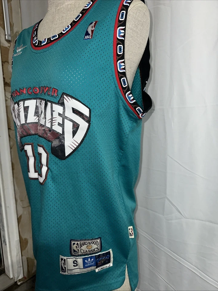 Camiseta Adidas NBA Vancouver Grizzlies para hombre talla S #10 Mike Bibby verde Foto 4 de 4