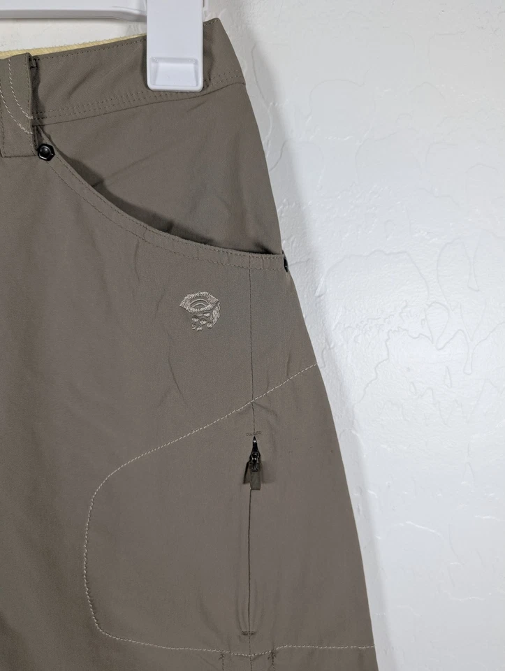 Falda Mountain Hardwear Para Mujer 2 Marrón Nylon Elastizada Senderismo Exterior Bolsillos Foto 4 de 4