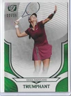 2025 Topps Triumphant Tennis Grass Court Green Foil Emma Raducanu #6