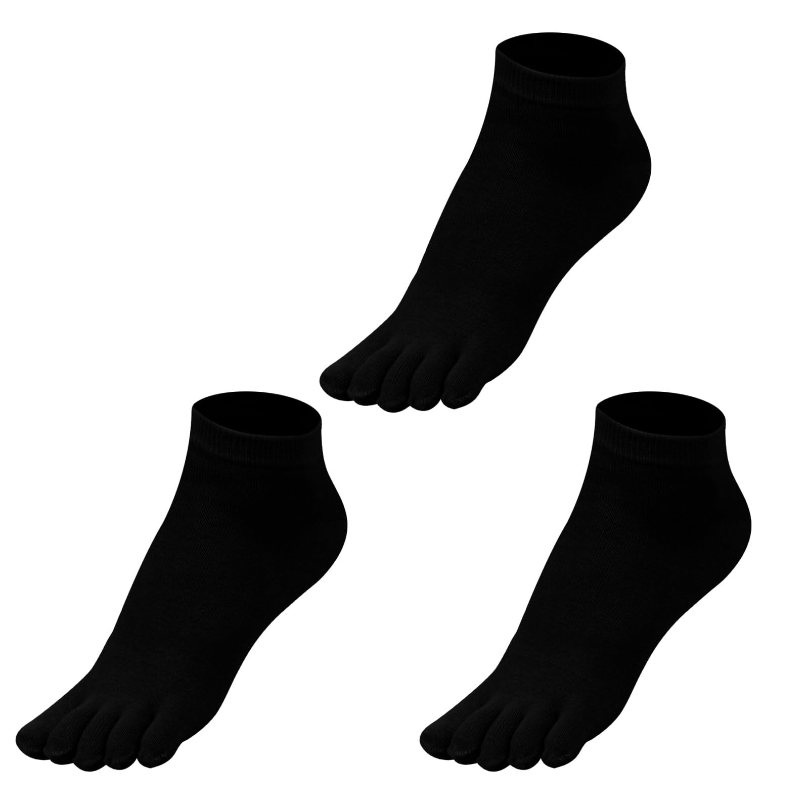 Chaussettes à orteils anti-frottement hauteur cheville pour baskets femme