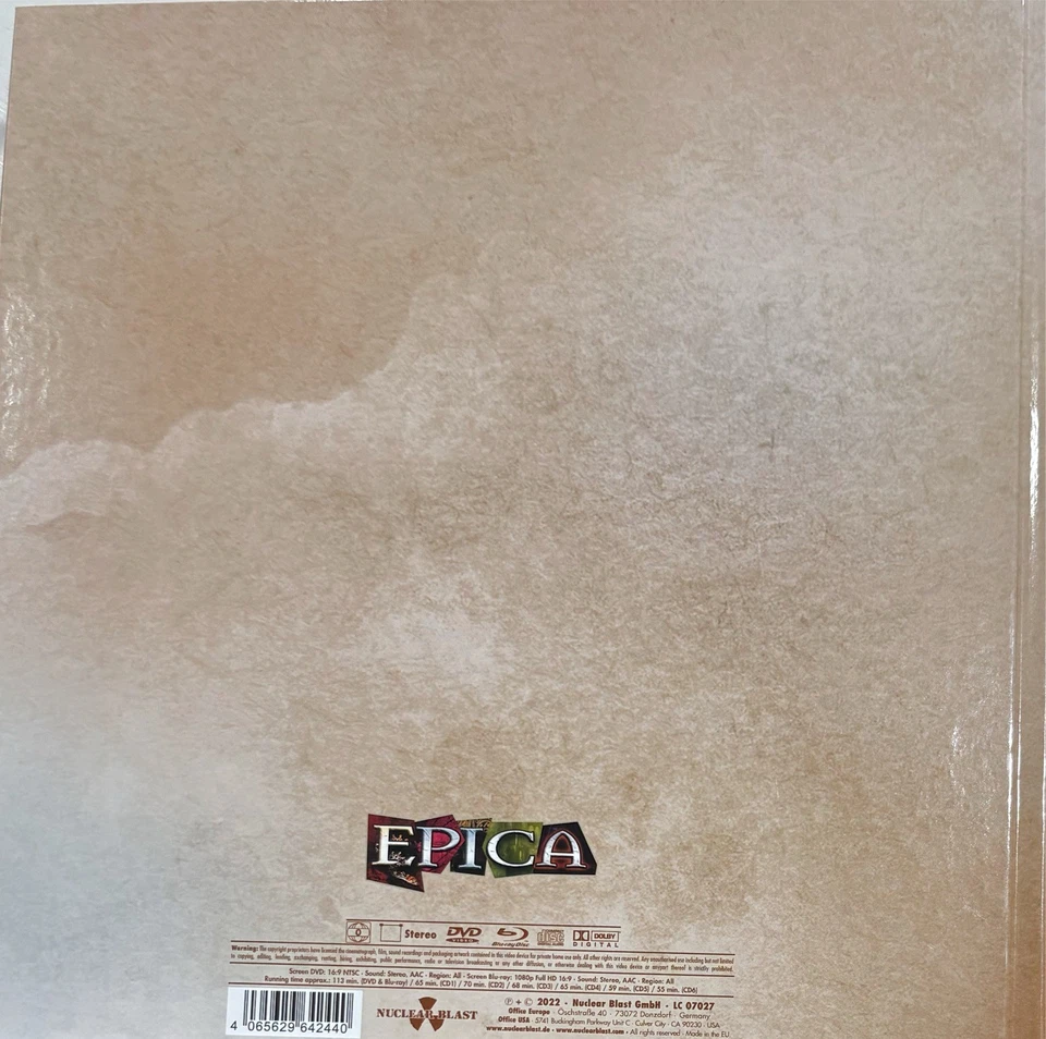 EPICA - We Still Take You With Us Early Years 8 x Disc CD/DVD/BLURAY Earbook MC1 Foto 2 de 2