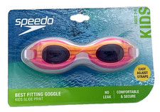 Speedo Kid's Goggles Flare Pink Ages 3-6 Anti Fog No Leak Best Fitting Brand New