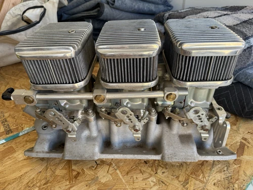 BARRY GRANT DEMON SIX SHOOTER TRIPLE D SBC 3X2 TRIPOWER SBC ALUMINUM INTAKE 750