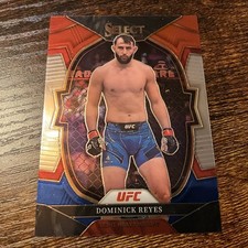 #1 2023 Panini Select UFC - Concourse Dominick Reyes #82 Red & Blue Prizm